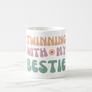 Caneca De Café Parceria com Minha Melhor Amiga Citação de amizade