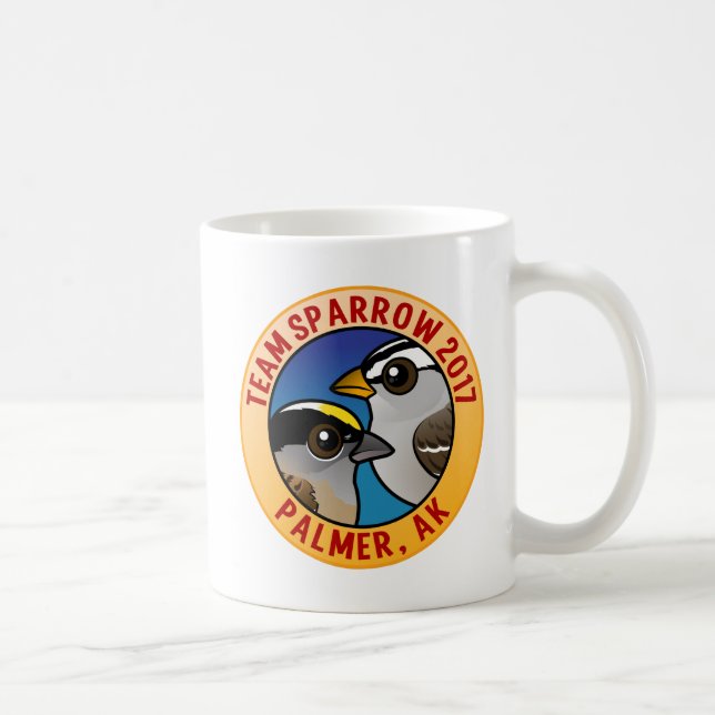 Caneca De Café Pardal GCSP WCSP junto V3 2017 da equipe (Direita)