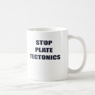 Caneca De Café Pare a tectônica de placa