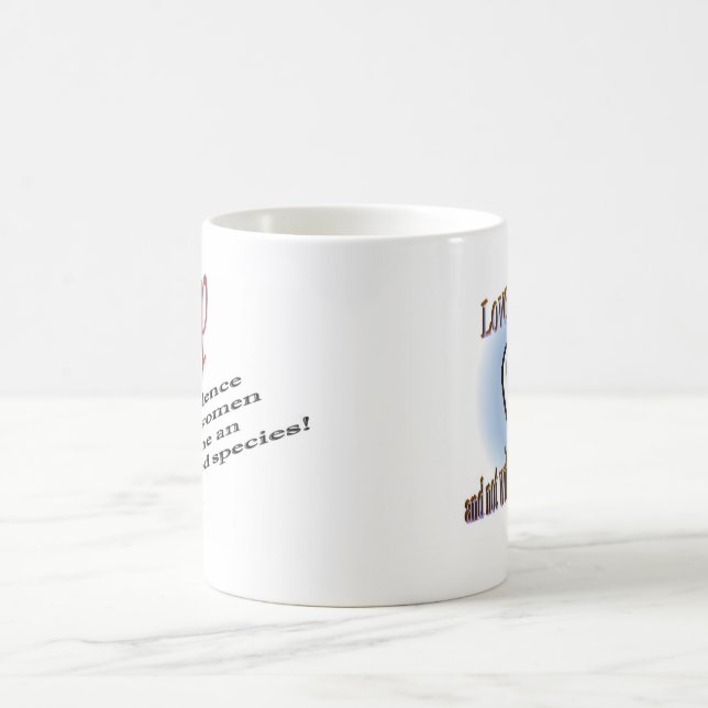 Caneca De Café Pare a violência (Centro)