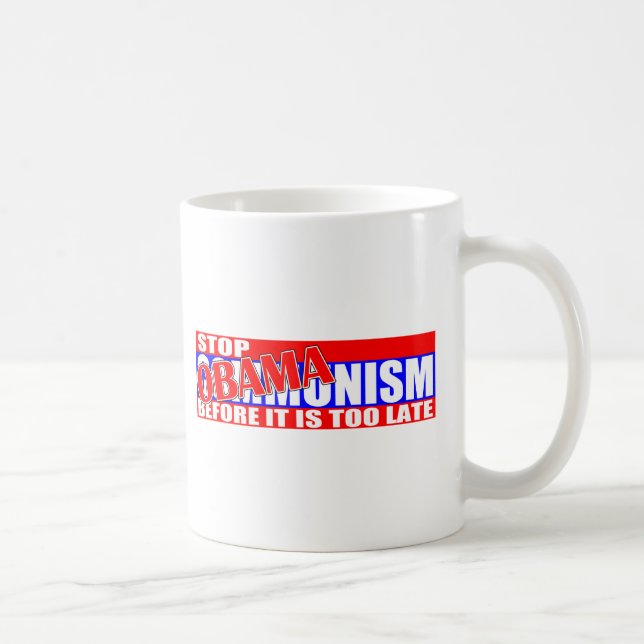 Caneca De Café Pare Obamanism! (Direita)