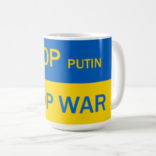Caneca De Café Pare Putin, Pare A Guerra!