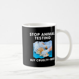 Caneca De Café Pare Testes em Animais Compre Crueldade