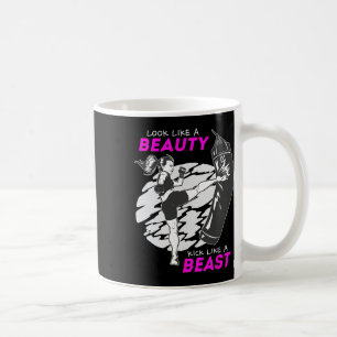 Caneca De Café Pareça Uma Bela Soco Como Uma Fera - Kickboxing