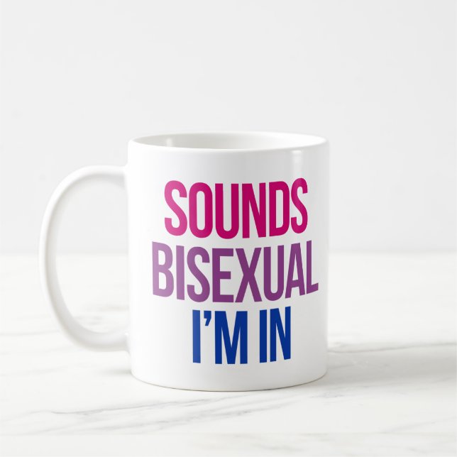 Caneca De Café Parece Bissexual Estou Dentro (Esquerda)