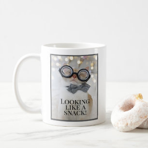Caneca De Café Parece um lanche! Gato Bonito Nos Óculos De Nerd