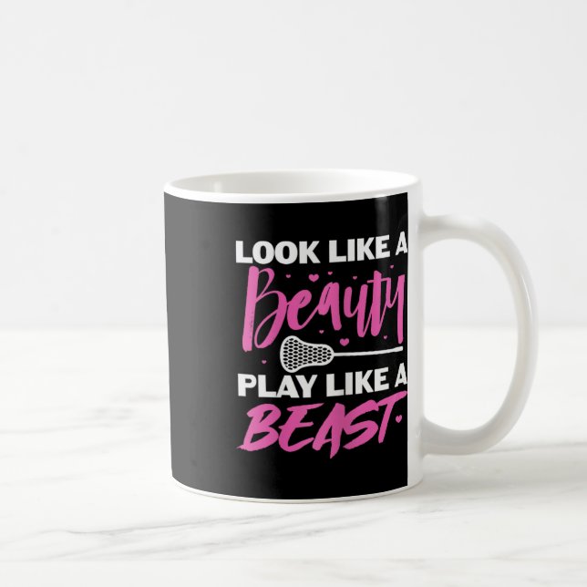 Caneca De Café Parece Uma Bela Brincadeira Como A Beast Lacrosse  (Direita)