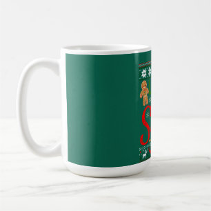 Caneca De Café Parecia Um Biscoito De Natal Engraçado.