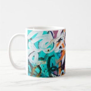 Caneca De Café Parede de concreto, textura granulada.