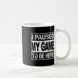 Caneca De Café Parei Meu Jogo Para Estar Aqui No Jogador De Camis