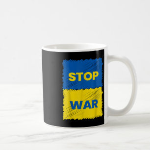 Caneca De Café Parem A Guerra - Salvem A Ucrânia - Parem A Guerra