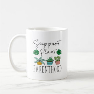Caneca De Café Parentalidade da Planta de Suporte