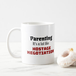 Caneca De Café Parentalidade...É muito parecido com a negociaç