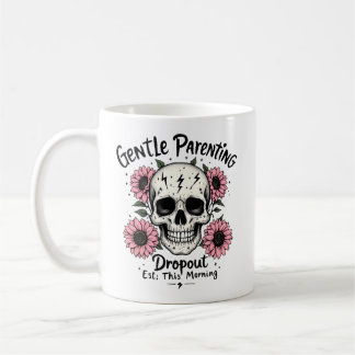 Caneca De Café Parentalidade Suave | Engraçada Mamãe Skull Café