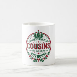 Caneca De Café Parentes Mais Alegres do Hospício Natal Divertido