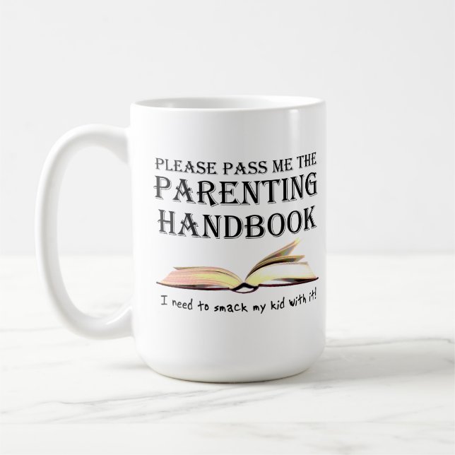 Caneca De Café Parenting Handbook Funny Mug (Esquerda)