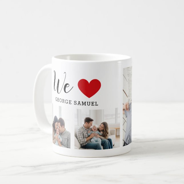 Caneca De Café Parent's Love Custom (Frente Esquerda)