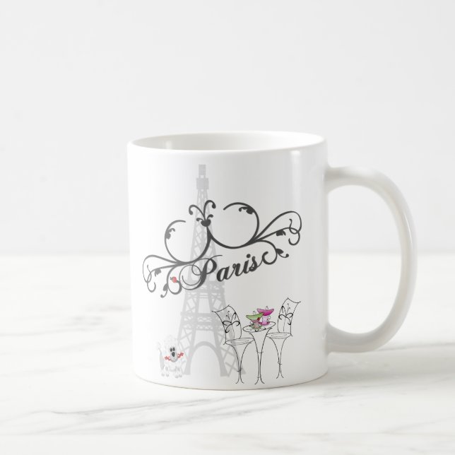 Caneca De Café Paris Cafe Mug (Direita)