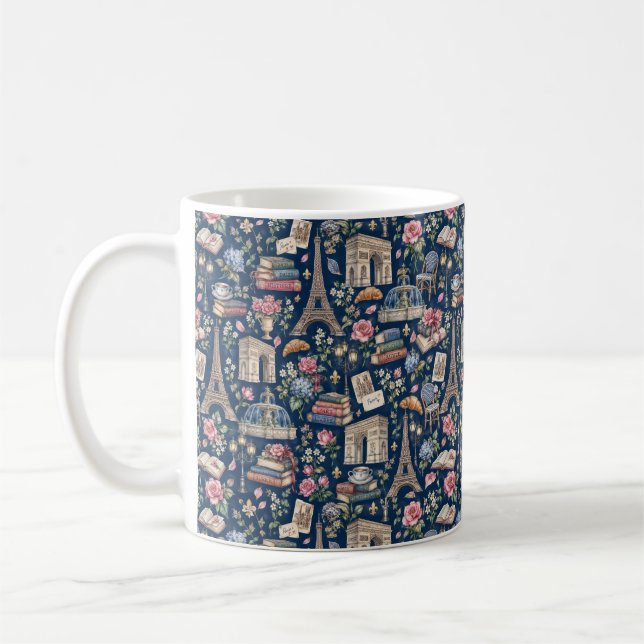 Caneca De Café Paris Dark Icons Chic Design (Esquerda)