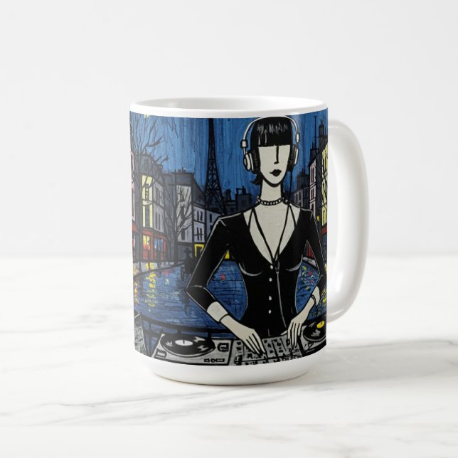 Caneca De Café Paris DJ Art Collection（クラブカルチャー × パリ アートシリーズ） (Frente Esquerda)