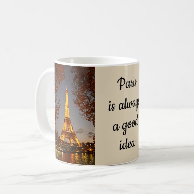 Caneca De Café Paris é sempre uma boa ideia - Coffee Mug (Frente Esquerda)