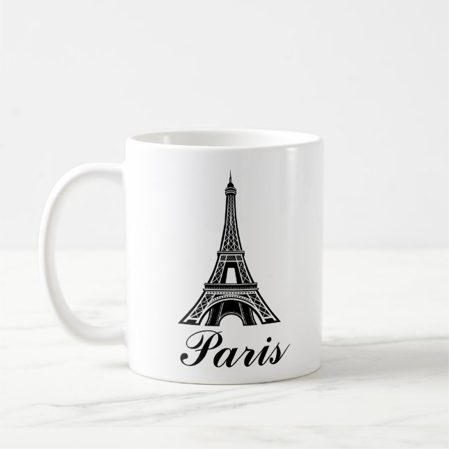 Caneca De Café Paris Eiffel Tower Design Mug (Esquerda)