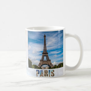 Caneca De Café Paris Eiffel Tower France Viagem da cidade frances