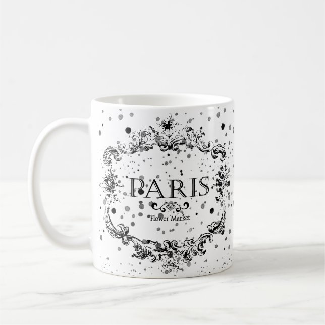 Caneca De Café Paris flower market   coffee mug (Esquerda)