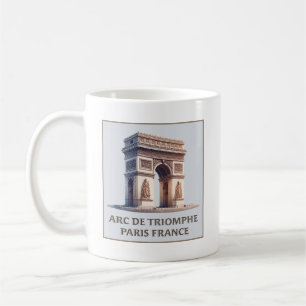 Caneca De Café Paris França Arc de Triomphe