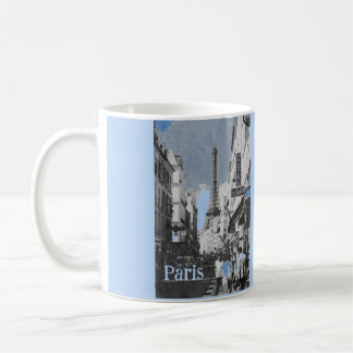 Caneca De Café Paris, França, com uma dica de Blue
