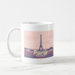 Caneca De Café Paris França Eiffel Tower Pastel Viagem Design