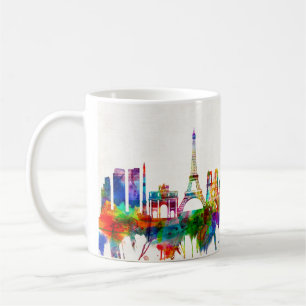 Caneca De Café Paris França Skyline