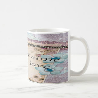 Caneca De Café Paris Je t'aime My love Vintage style