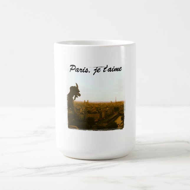 Caneca De Café Paris, je t'aime-view de Notre Dame (Centro)