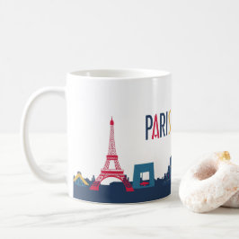Caneca De Café Paris Skyline