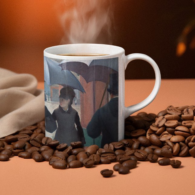 Caneca De Café Paris Street; Rainy Day por Gustave Caillebotte (Criador carregado)