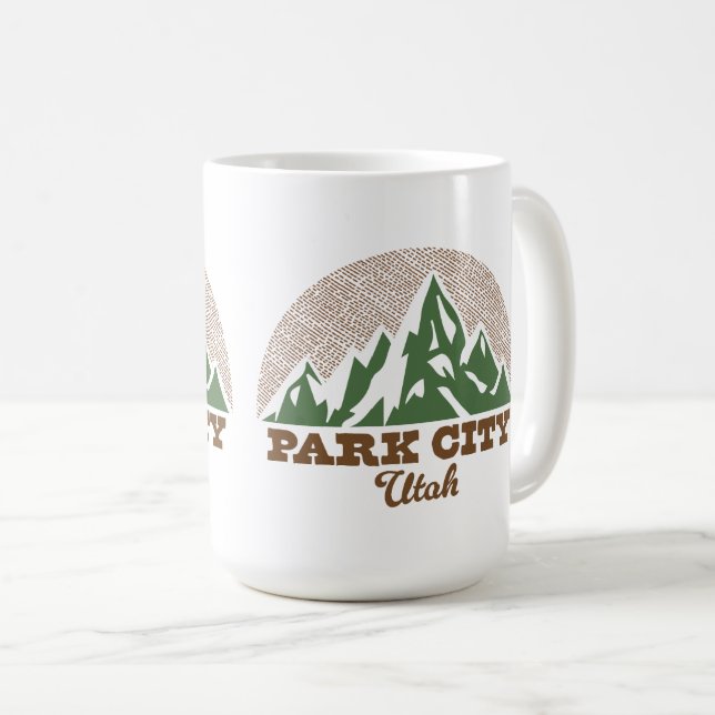 Caneca De Café Park City Utah Mug (Frente Esquerda)
