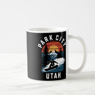 Caneca De Café Park City Utah Snowboard Vintage Snowboard Moun