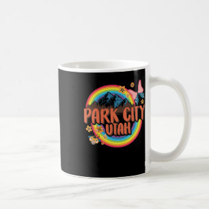 Caneca De Café Park City Utah Vintage Souvenir Skier Snowboard