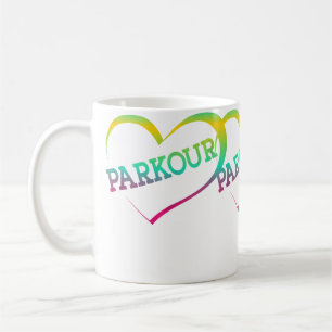 Caneca De Café Parkour Corrida Livre Traceur Menina Aquarela Cora