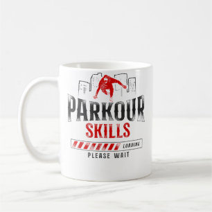 Caneca De Café Parkour Corrida Livre Traceur Vintage Habilidade d
