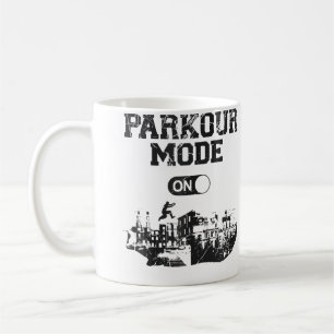 Caneca De Café Parkour Corrida Livre Traceur Vintage Modo Parkour