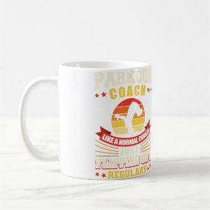 Caneca De Café Parkour Freerunning Traceur Atleta Backflip Parko