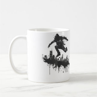 Caneca De Café Parkour Na Cidade Parkour Esportivo
