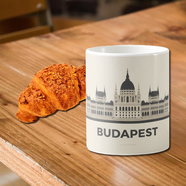 Caneca De Café Parlamient building - Budapest  (Criador carregado)