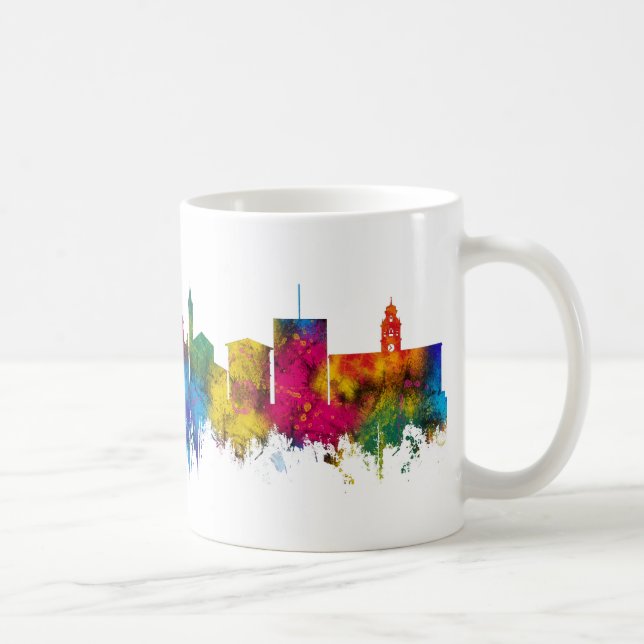 Caneca De Café Parma Italy Skyline (Direita)