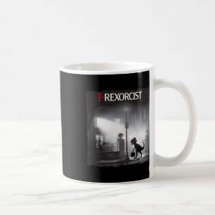 Caneca De Café Paródia de Terror de T-rex Engraçado Dinossauro Ha