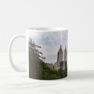 Caneca De Café Parque Central Nova York Vista aérea e lago cênica