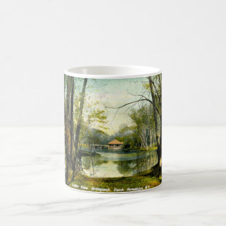 Caneca De Café Parque da perspectiva, Brooklyn NY, vintage 1908