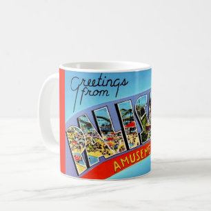 Caneca De Café Parque de Amuição de Palisades Retro